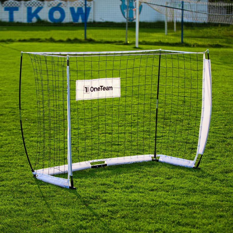 Futbolo vartai OneTeam Flex Square 120 x 80 cm balti 15