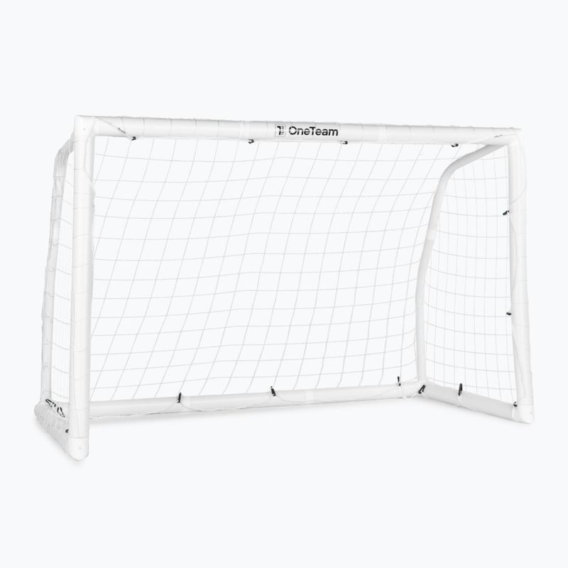 Futbolo vartai OneTeam PVC 182 x 120 cm balti