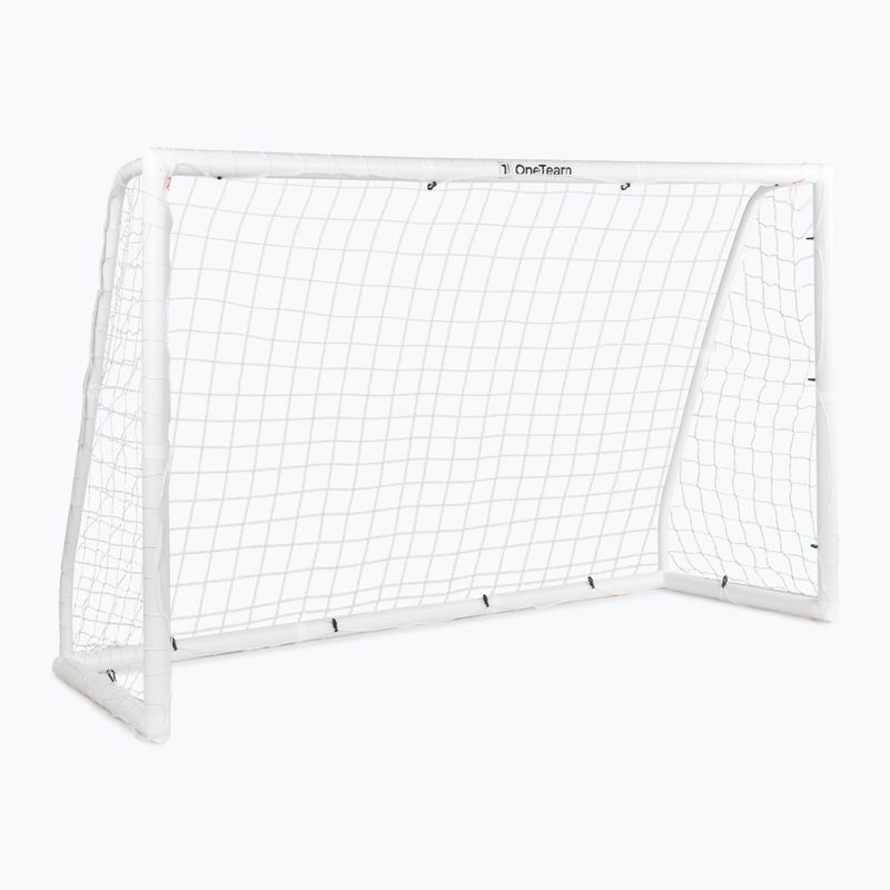 Futbolo vartai OneTeam PVC 244 x 150 cm balti