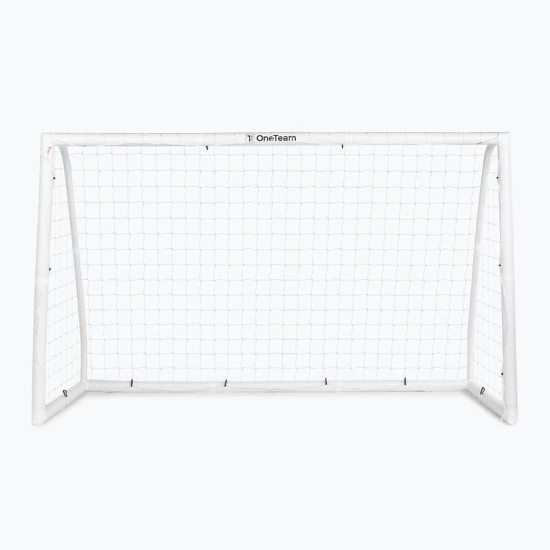 Futbolo vartai OneTeam PVC 244 x 150 cm balti 2