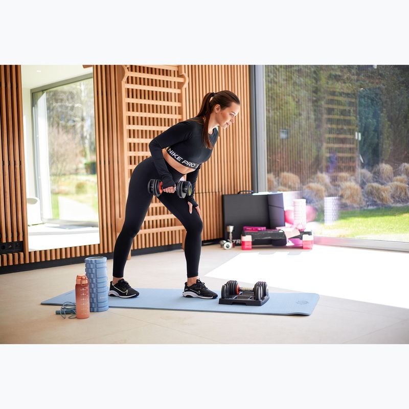 Reguliuojamų hantelių rinkinys XTREXO 2 x 5,75 kg juodas 8