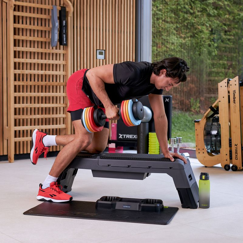 Reguliuojamas hantelis XTREXO 25 kg multicolor 8