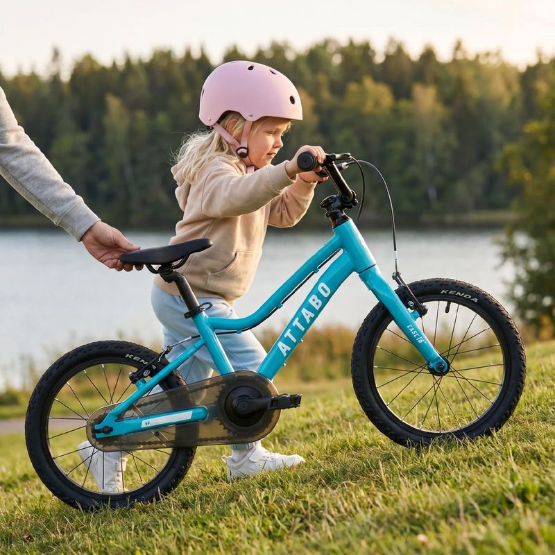 Vaikiškas dviratis ATTABO EASE 16" 7,3 kg turkio spalvos 3