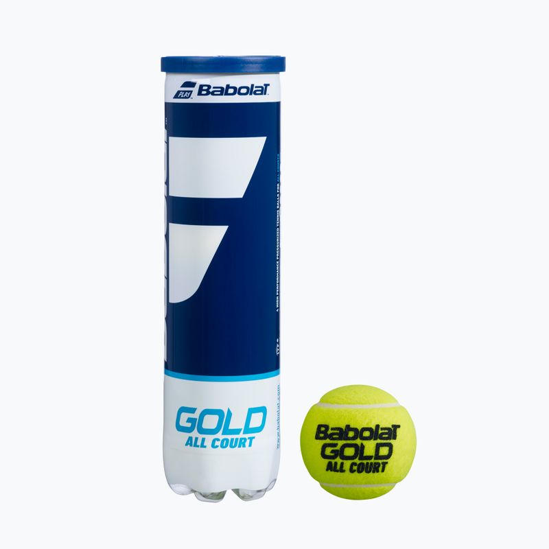 Babolat GOLD ALL COURT teniso kamuoliukai 18x4 žali 502085 2