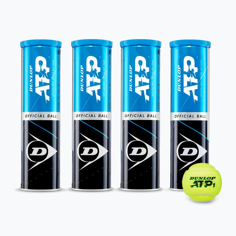 Dunlop ATP teniso kamuoliukai 18 x 4 vnt. geltoni 601314 2