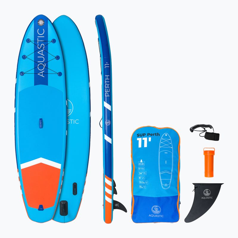 SUP AQUASTIC Perth 11' universali mėlyna lenta