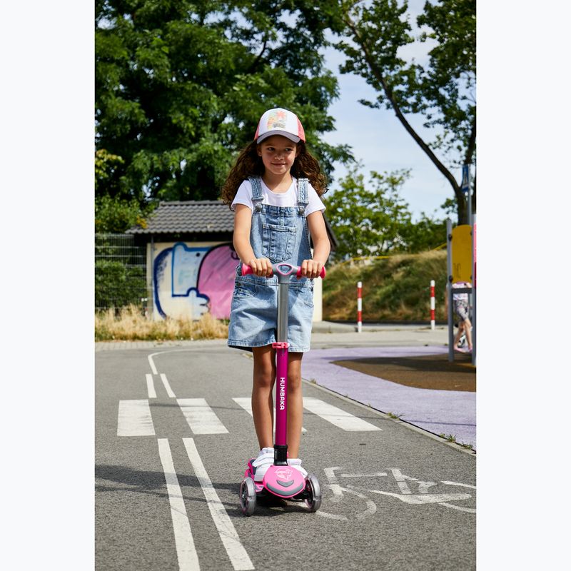 HUMBAKA Mini T rožinis vaikiškas triratukas HBK-S6T 16