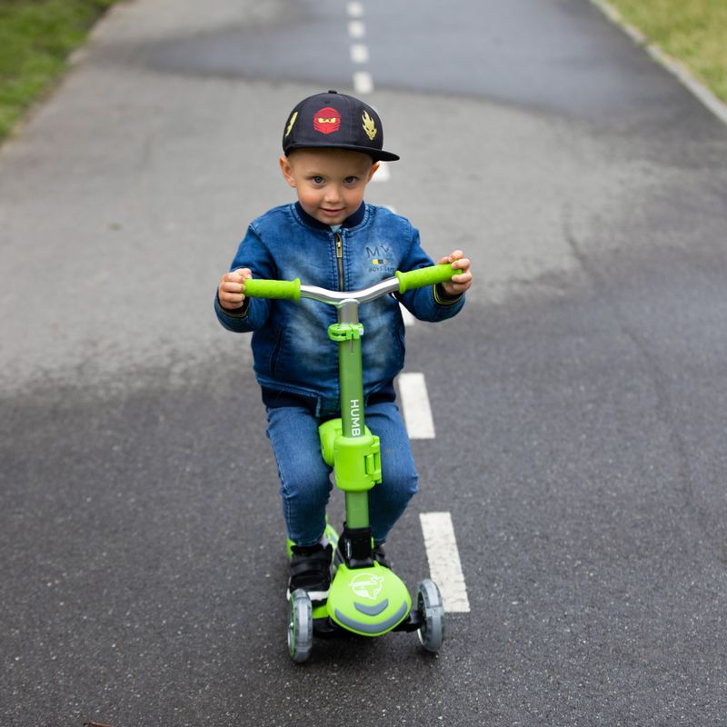 Vaikiškas triratis motoroleris HUMBAKA Mini Y žalias HBK-S6Y 8