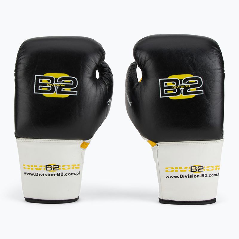 Bokso pirštinės DIVISION B-2 DIV-PFG1500 Pro 3-Layer Foam black/white 2