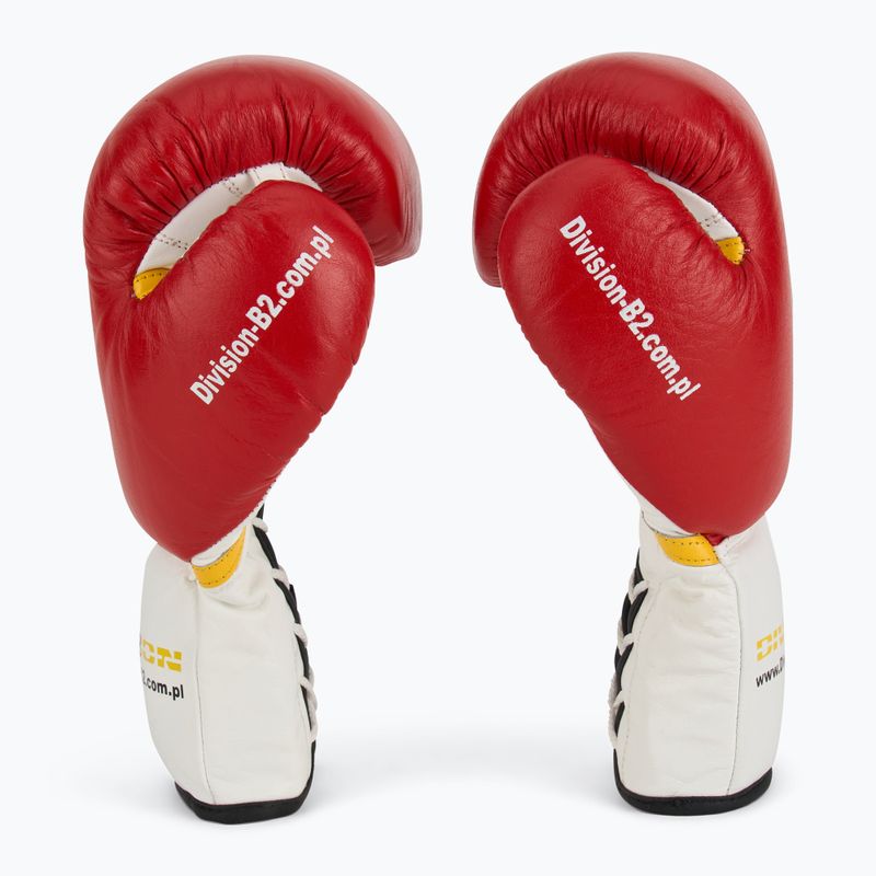 Bokso pirštinės DIVISION B-2 DIV-PFG1500 Pro 3-Layer Foam red/white 4
