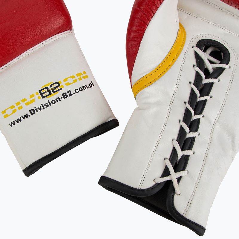 Bokso pirštinės DIVISION B-2 DIV-PFG1500 Pro 3-Layer Foam red/white 6