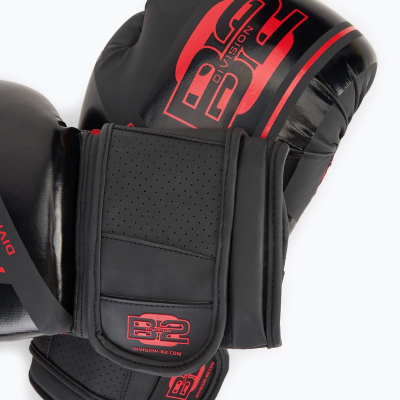 Bokso pirštinės DIVISION B-2 Pro Carbon black/red 5