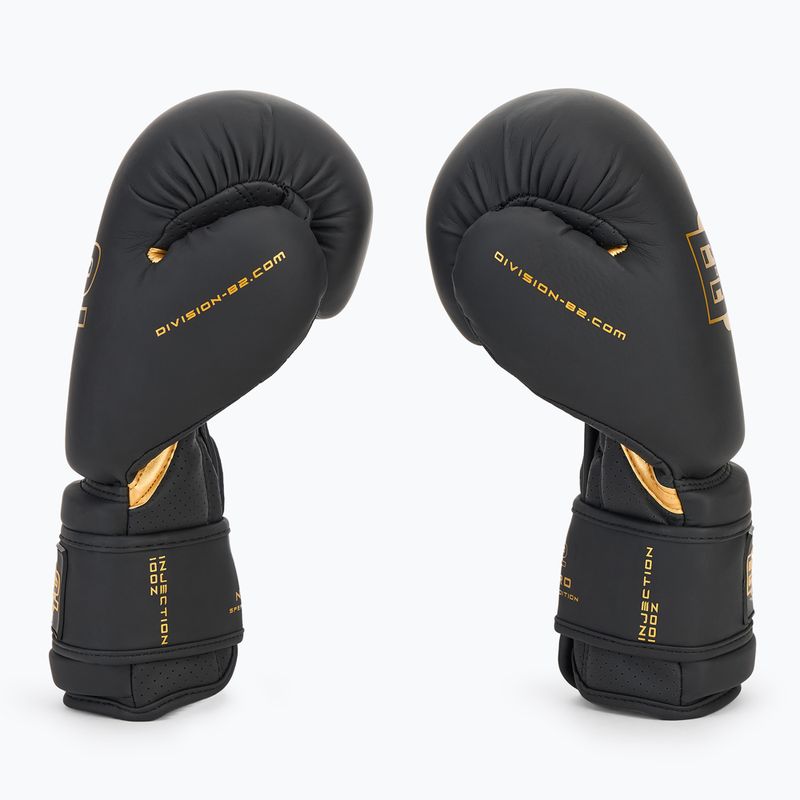 Bokso pirštinės DIVISION B-2 Pro Carbon black/gold 4