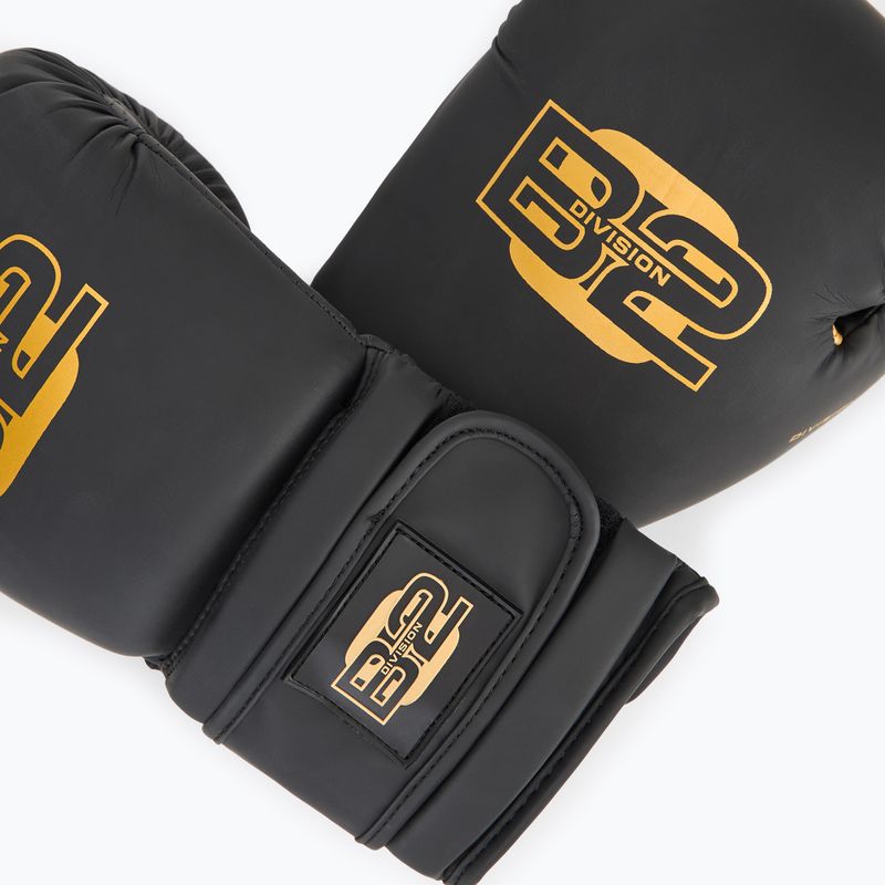 Bokso pirštinės DIVISION B-2 Pro Carbon black/gold 5