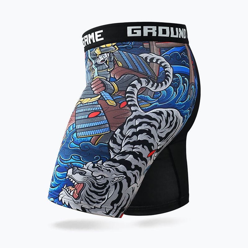 Ground Game Vale Tudo Yokai 3.0 vyriški treniruočių šortai juodi/daugiaspalviai 3