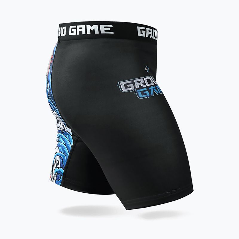 Ground Game Vale Tudo Yokai 3.0 vyriški treniruočių šortai juodi/daugiaspalviai 4