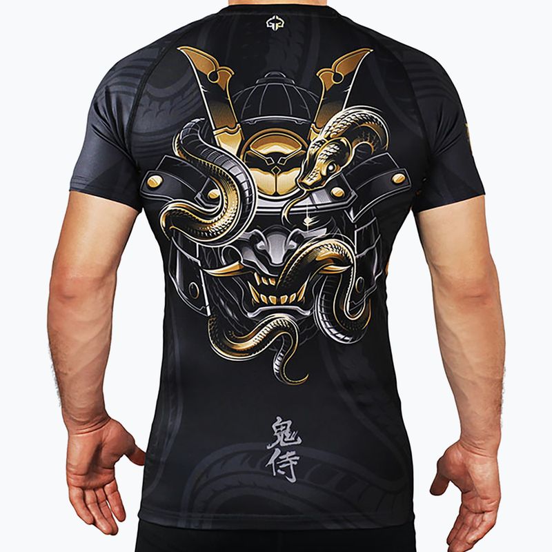 Ground Game Oni Samurai vyriškas marškinėliai su kapišonu black 22RASHSSSAM3 3