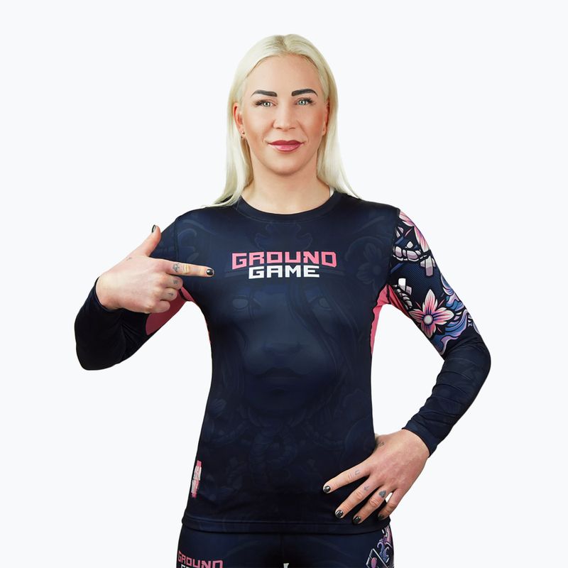 Moteriški marškinėliai ilgomis rankovėmis Ground Game Asami multicolor