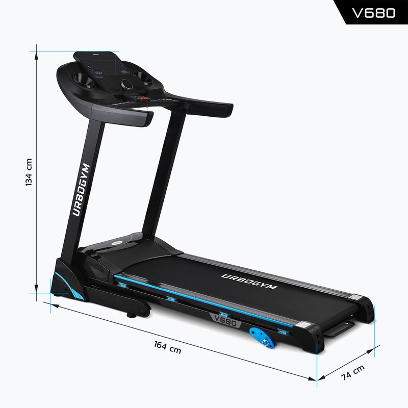 UrboGym V680 elektrinis bėgimo takelis 5904906085053 4