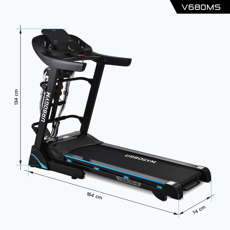UrboGym V680Ms elektrinis bėgimo takelis 5904906085060 5