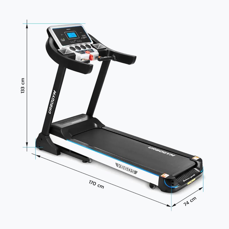 UrboGym V660S elektrinis bėgimo takelis 5904906085077 6