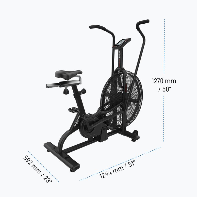 Dviratis stacionarus Xebex Air 1000 black 8