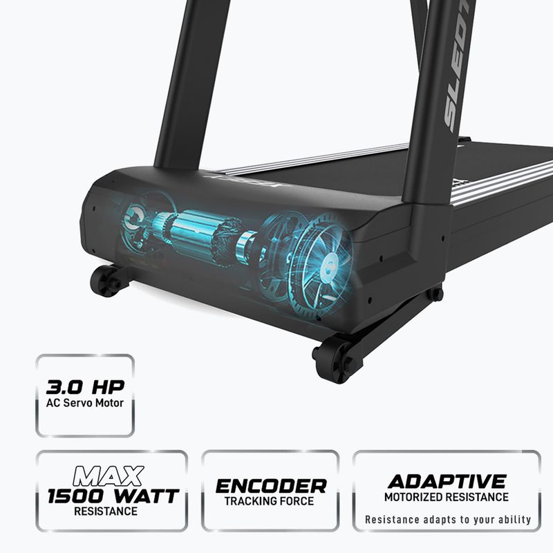Elektrinis bėgimo takelis XEBEX SledTrac 6000 black 6
