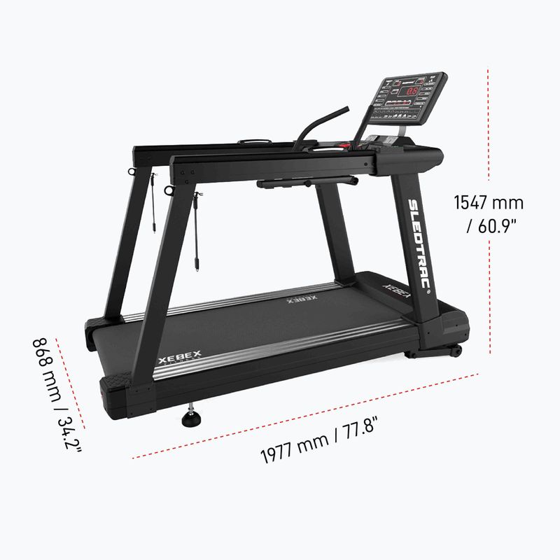Elektrinis bėgimo takelis XEBEX SledTrac 6000 black 12