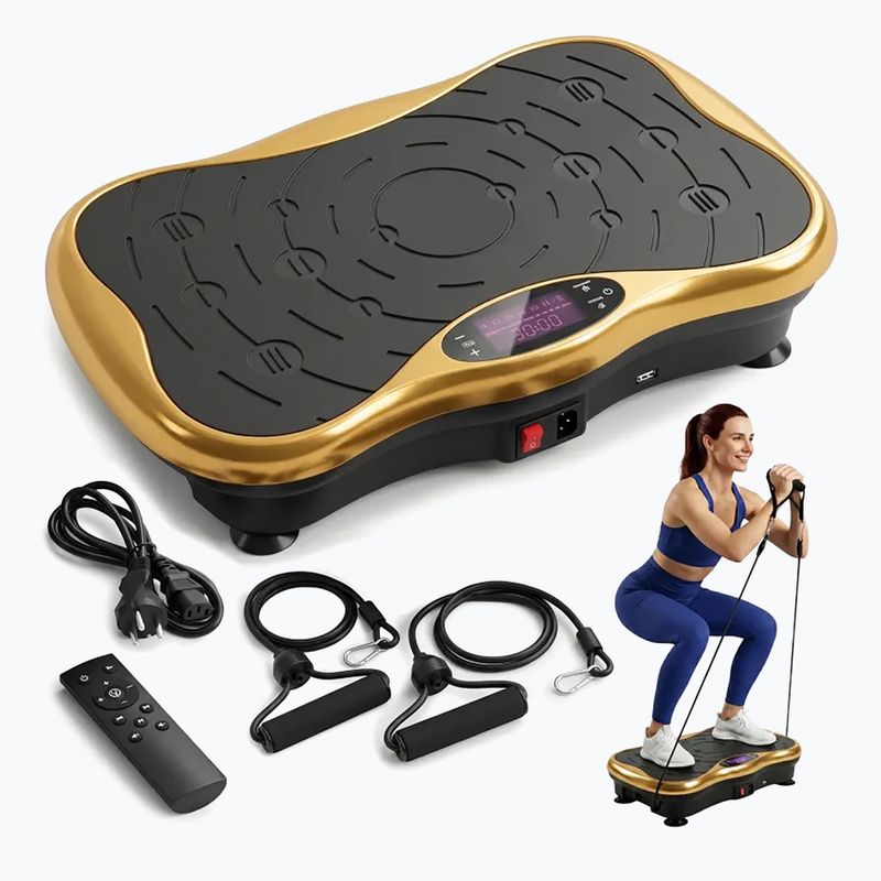 Vibracinė platforma Extralink Moonwalk Spin Move black/gold 7