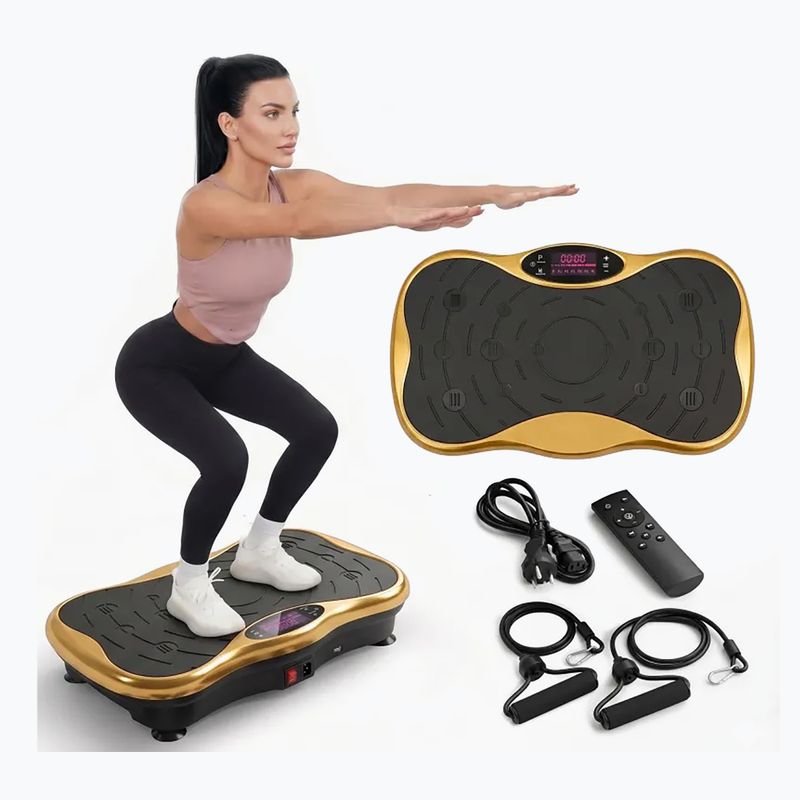 Vibracinė platforma Extralink Moonwalk Spin Move black/gold 8