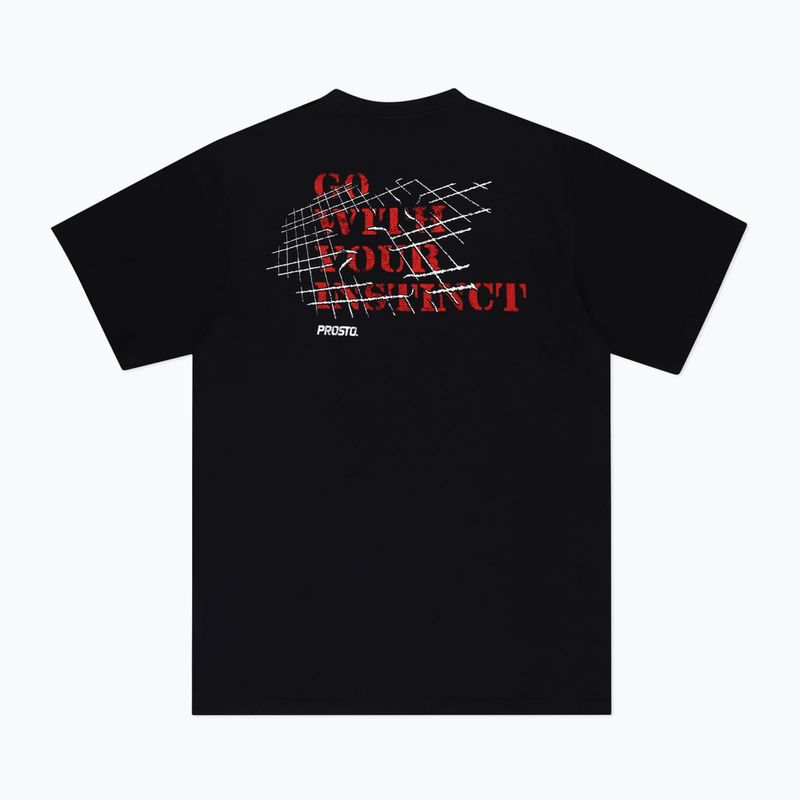 Vyriški marškinėliai PROSTO Instinct black 2