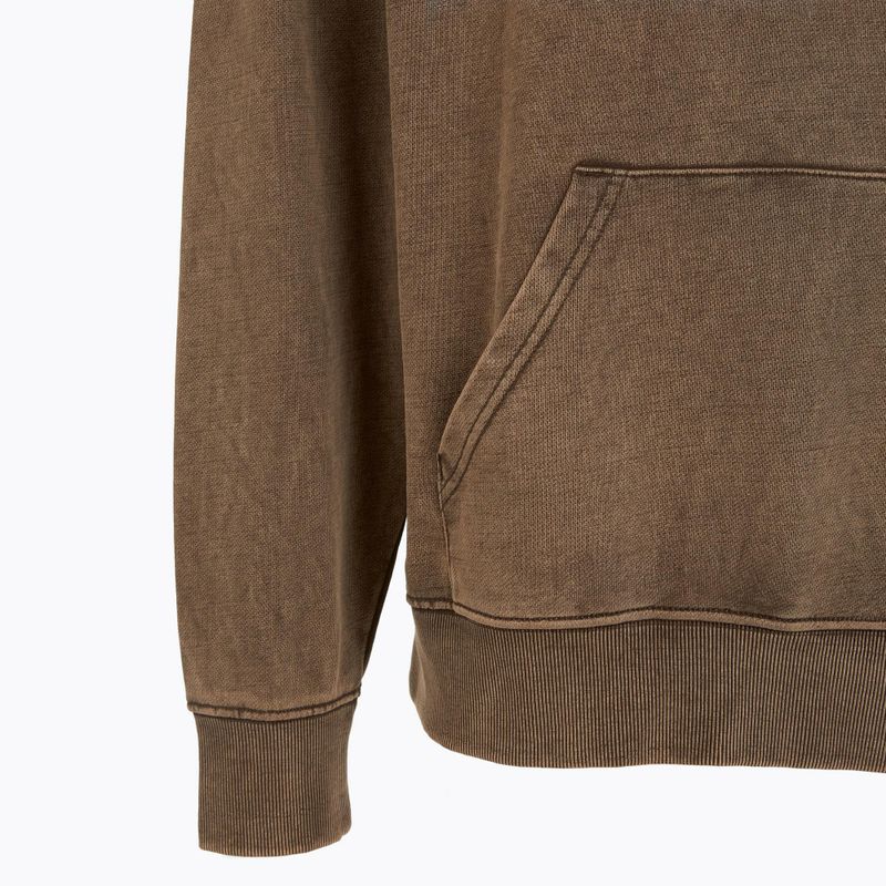 Vyriškas džemperis PROSTO Checked Hoodie dark brown 3