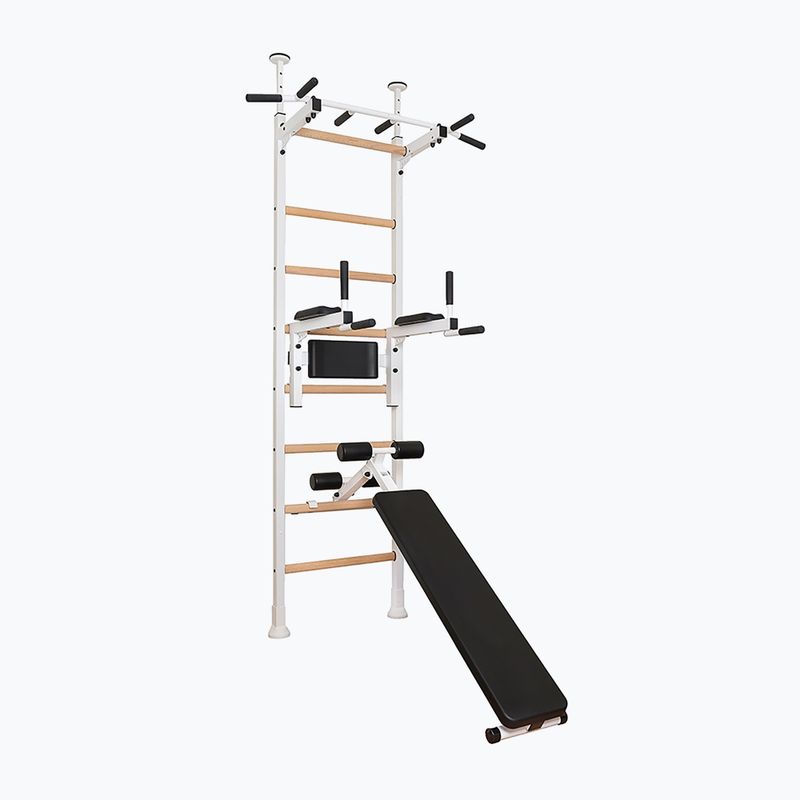 Gimnastikos kopėčios BenchK 523W white matte/oak 2