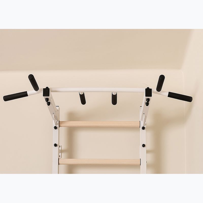 Gimnastikos kopėčios BenchK 222W white matte/oak 6