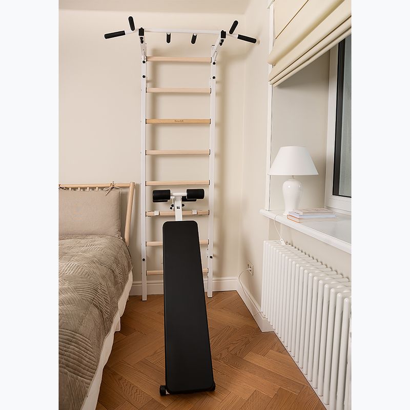 Gimnastikos kopėčios BenchK 223W white matte/oak 4