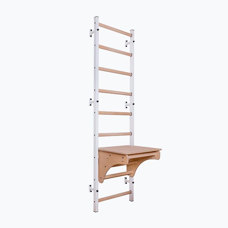 Gimnastikos kopėčios BenchK 712W white matte/oak