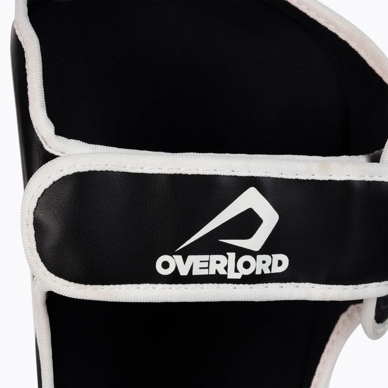 Overlord Fighter blauzdikaulių apsaugos juoda ir balta 301004-BK/S 3