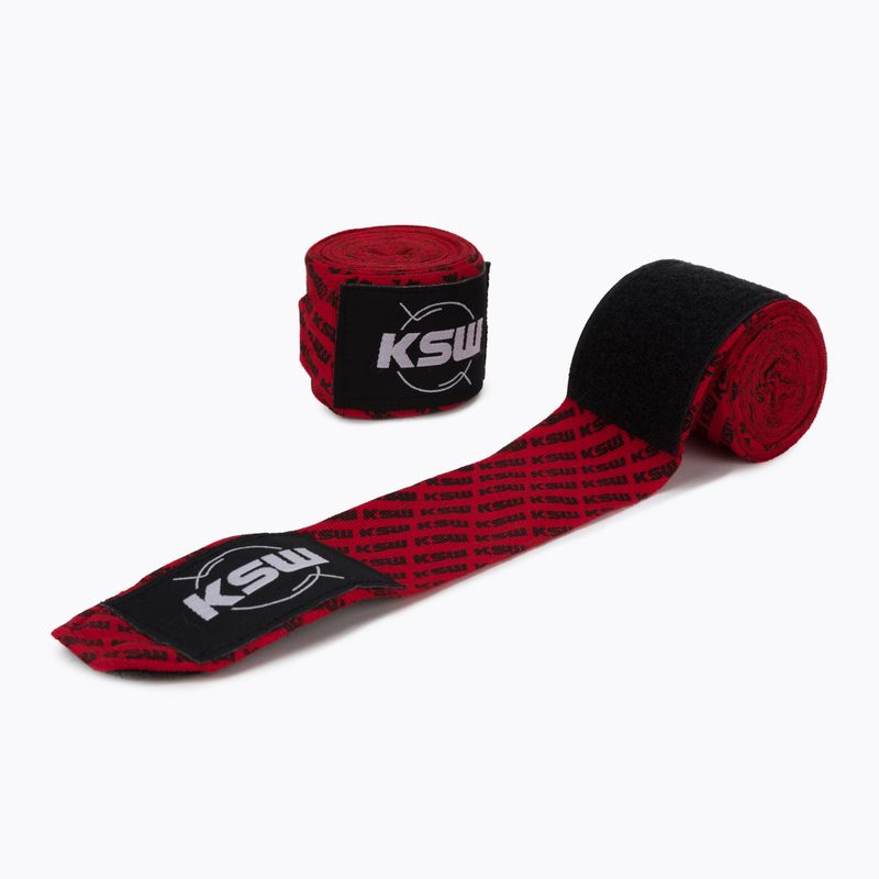 KSW bokso tvarsčiai raudoni