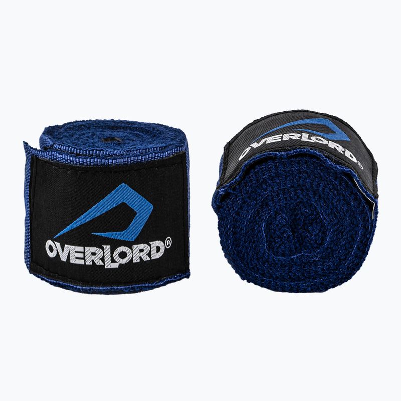 Bokso raiščiai Overlord elastiniai 350 cm mėlyni 2