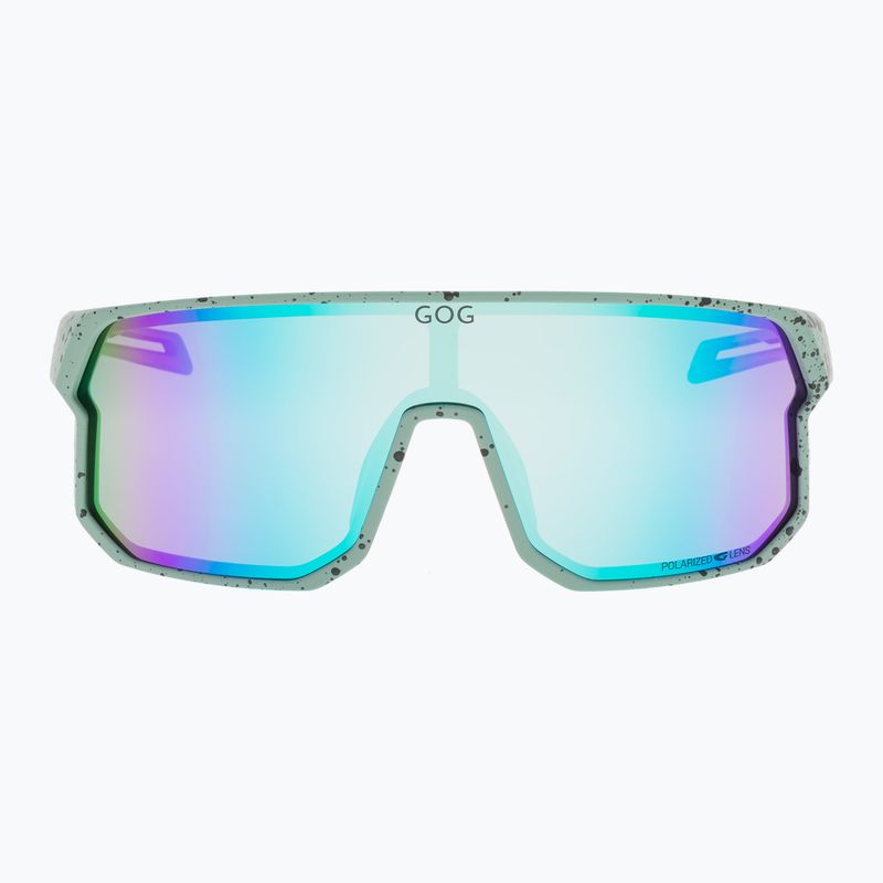 Akiniai nuo saulės GOG Vidar matt green/black reflex white/blue 2