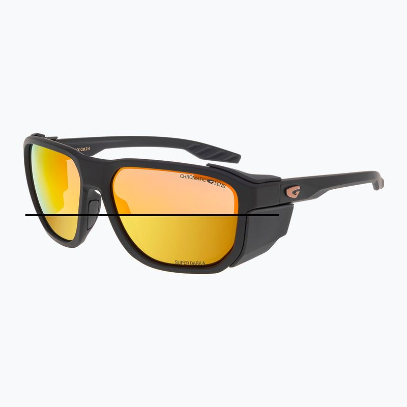 Saulės akiniai GOG Pamir matt metallic black/black/reflex gold 2