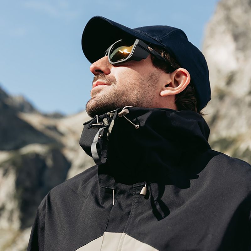 Saulės akiniai GOG Pamir matt metallic black/black/reflex gold 7