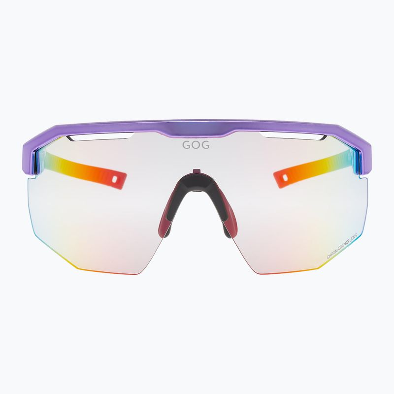 Akiniai nuo saulės GOG Argo C metallic purple/black reflex red 2