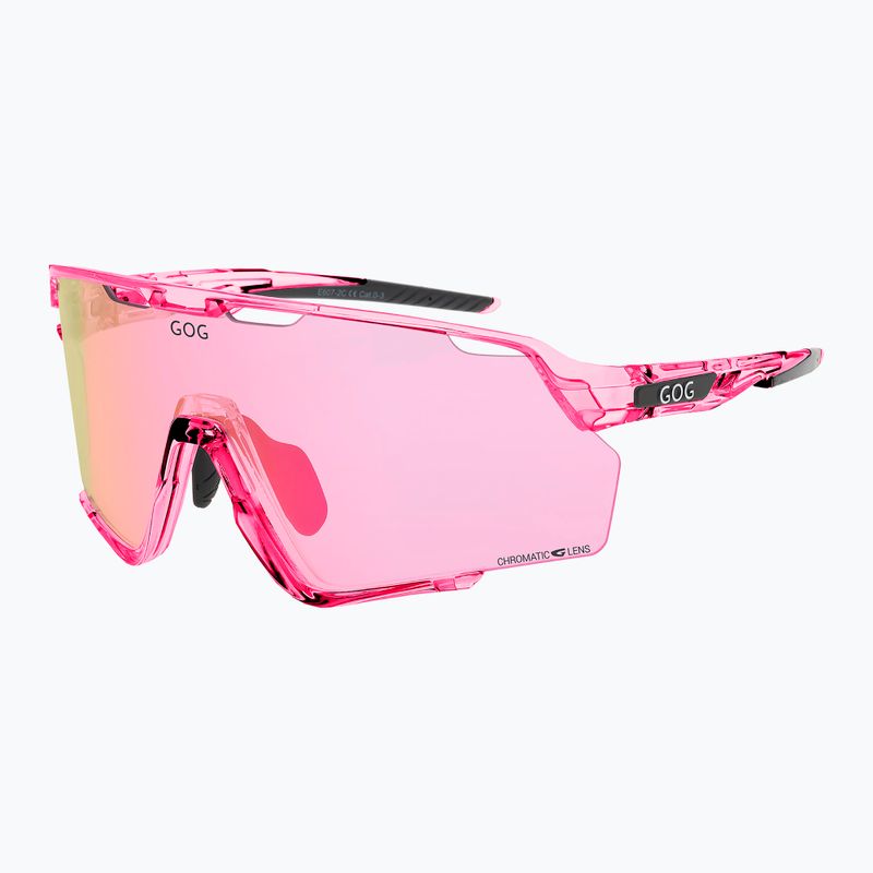 Akiniai nuo saulės GOG Prometheus photochromic pink/black reflex pink 2