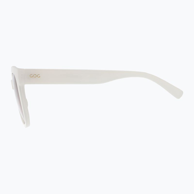 Saulės akiniai GOG Onyx milky white/gradient brown 3