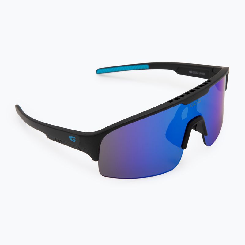Vaikiški akiniai nuo saulės GOG Petra matt black/blue reflex blue