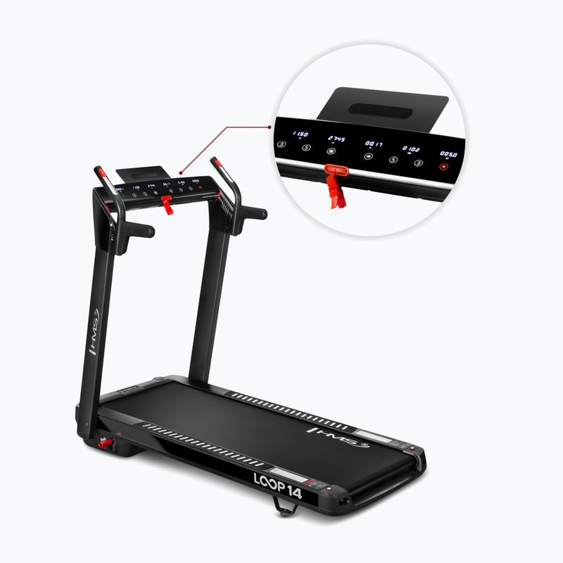 Elektrinis bėgimo takelis HMS LOOP14 black 13