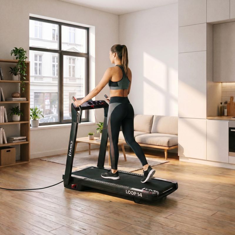 Elektrinis bėgimo takelis HMS LOOP14 black 17
