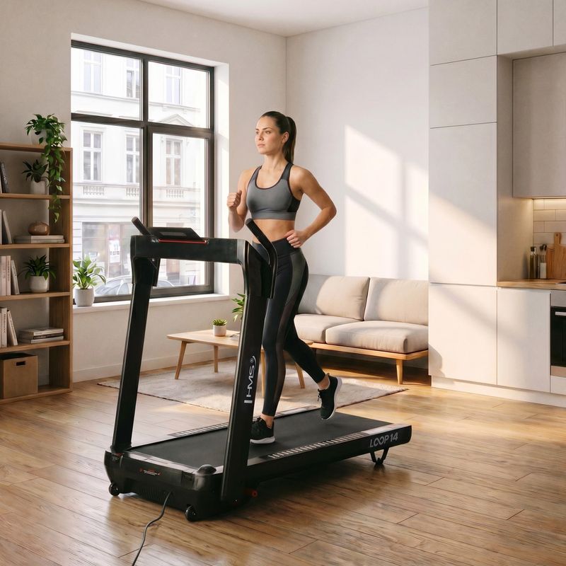 Elektrinis bėgimo takelis HMS LOOP14 black 18