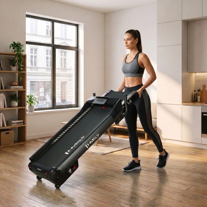 Elektrinis bėgimo takelis HMS LOOP14 black 19